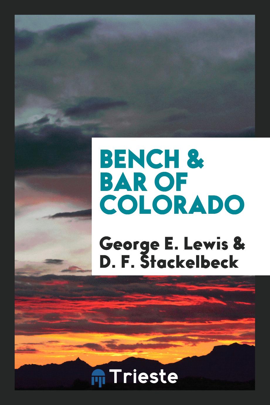 Bench & bar of Colorado