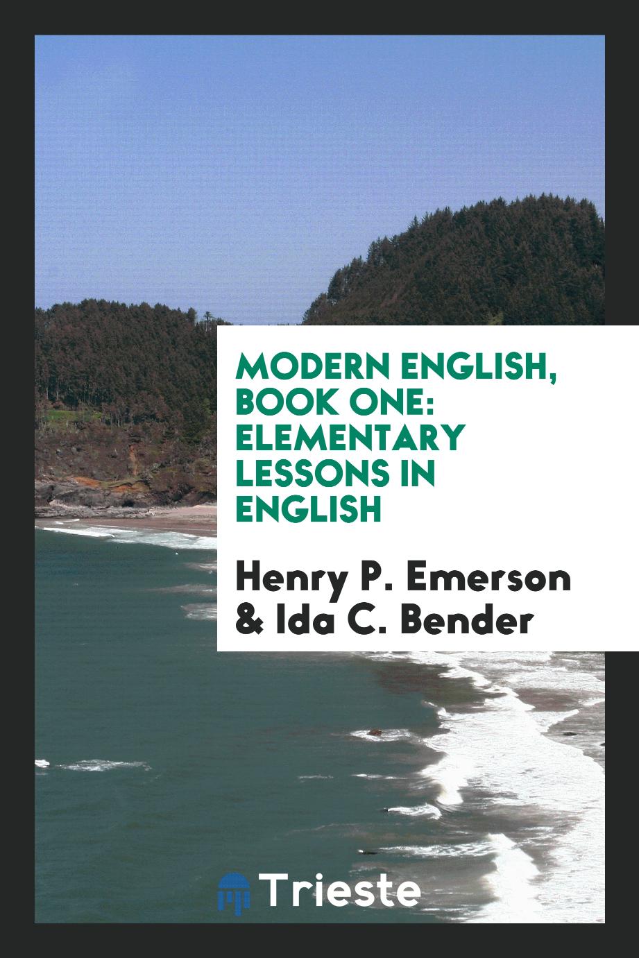 Modern English, Book One: Elementary Lessons in English