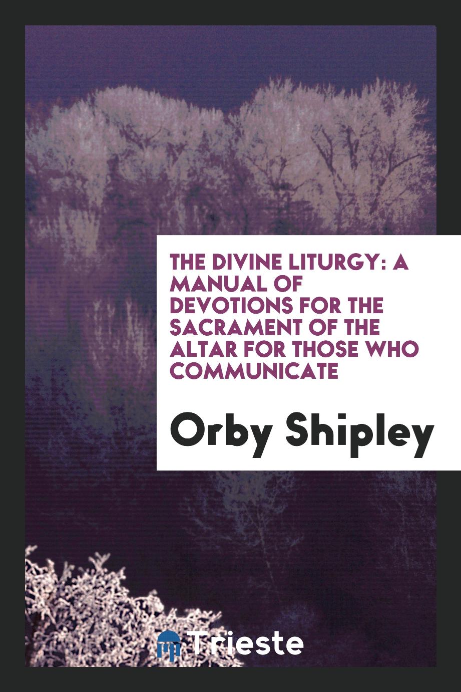 The Divine Liturgy: A Manual of Devotions for the Sacrament of the Altar for Those Who Communicate