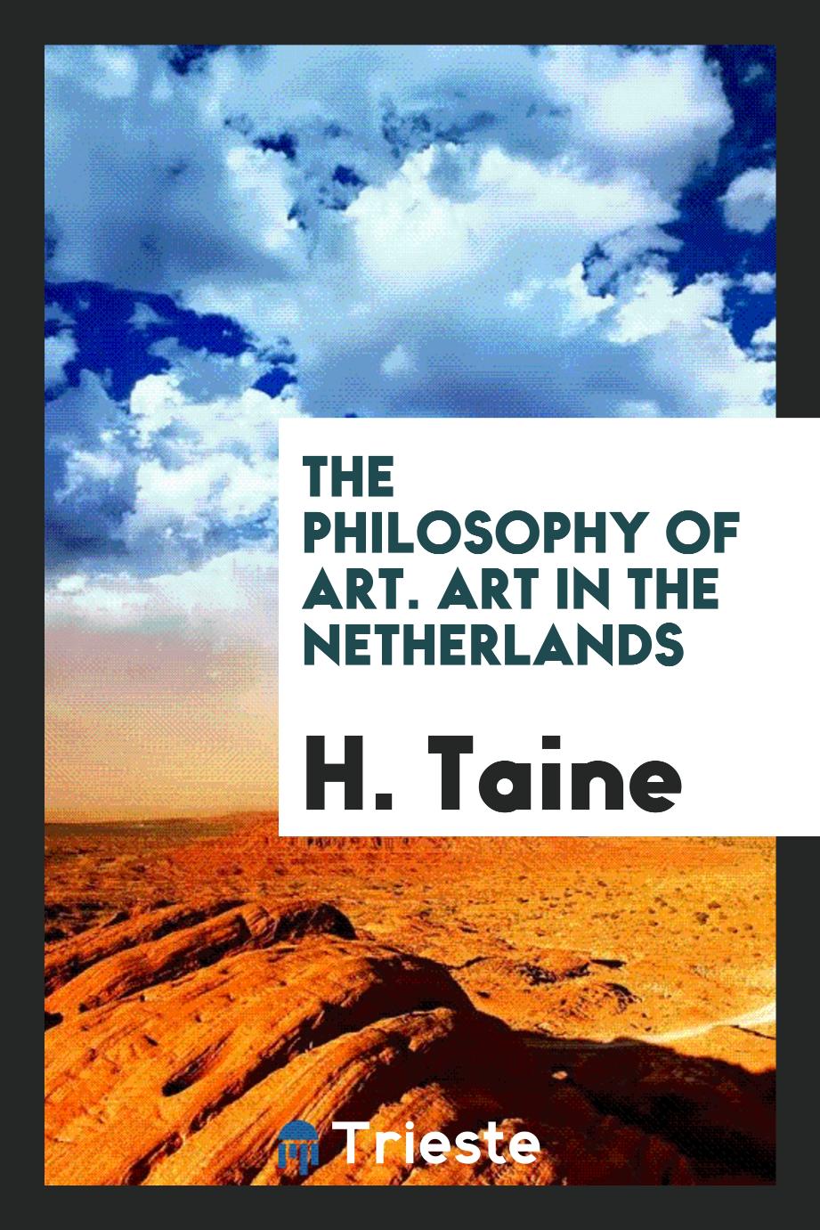 The philosophy of art. Art in the Netherlands