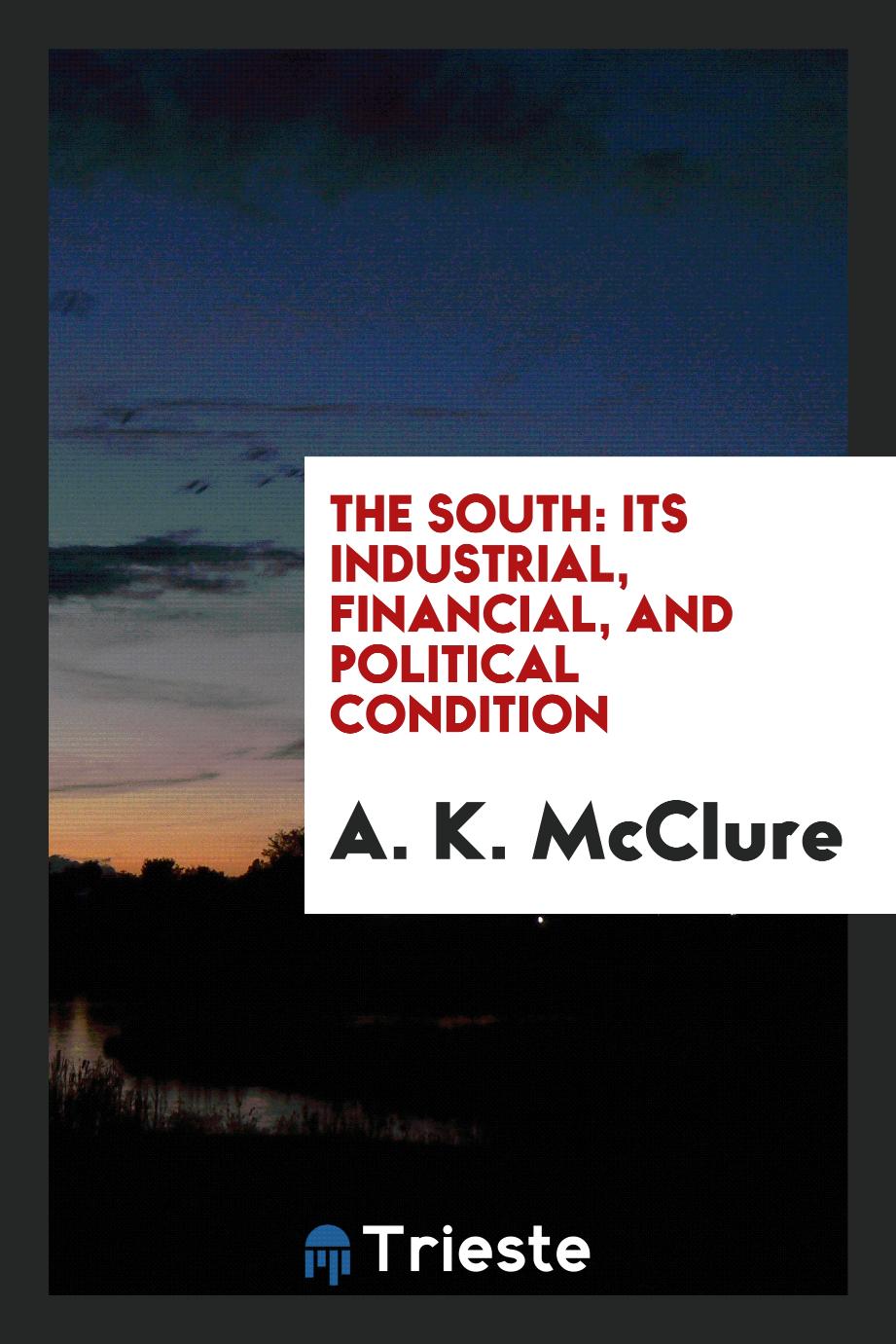 The South: its industrial, financial, and political condition
