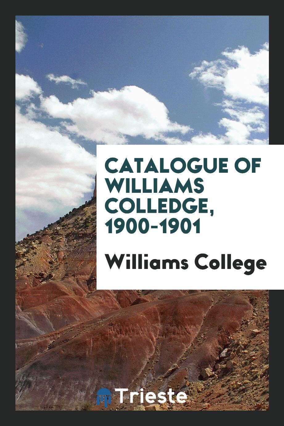 Catalogue of Williams Colledge, 1900-1901