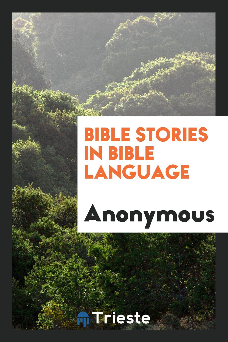 Bible Stories in Bible Language