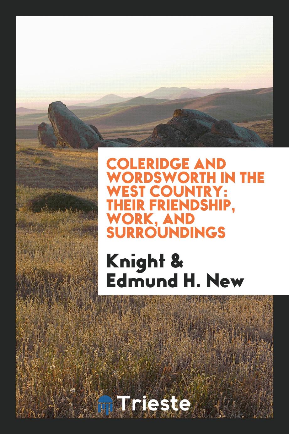 Coleridge and Wordsworth in the West country: their friendship, work, and surroundings