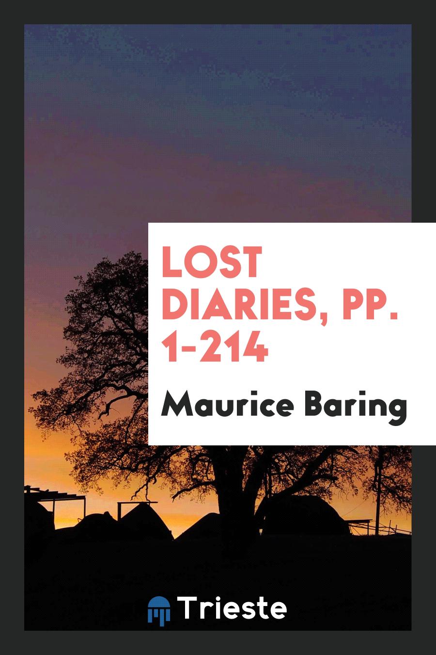 Lost Diaries, pp. 1-214