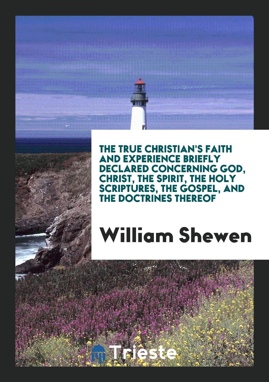 The True Christian's Faith and Experience Briefly Declared Concerning God, Christ, the Spirit, the Holy Scriptures, the Gospel, and the Doctrines Thereof
