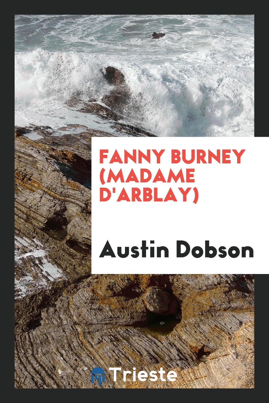 Fanny Burney (Madame d'Arblay)