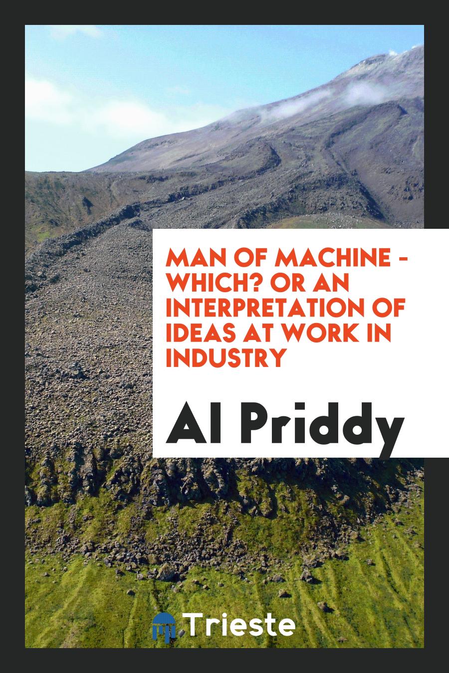 Man of Machine - Which? Or an Interpretation of Ideas at Work in Industry