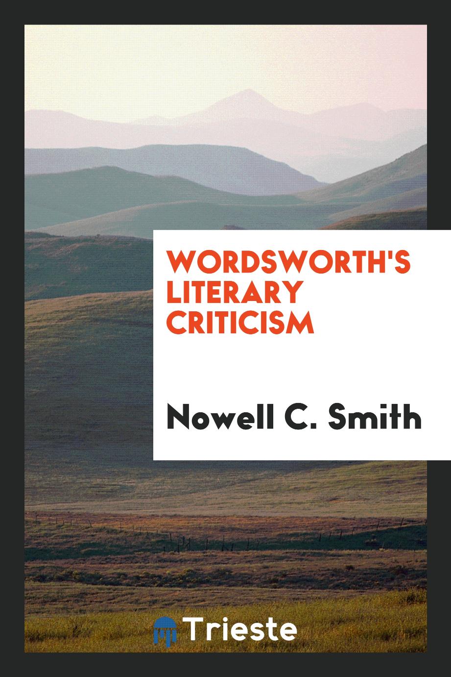 Wordsworth's literary criticism
