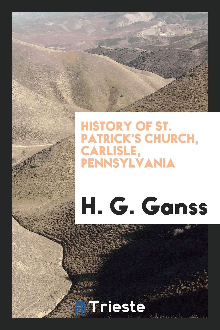 History of St. Patrick's Church, Carlisle, Pennsylvania