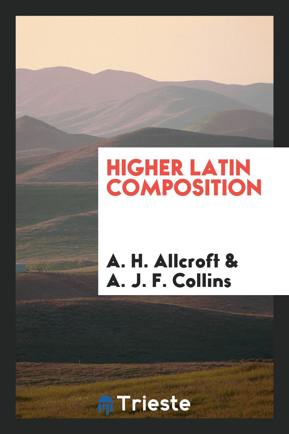 Higher Latin composition