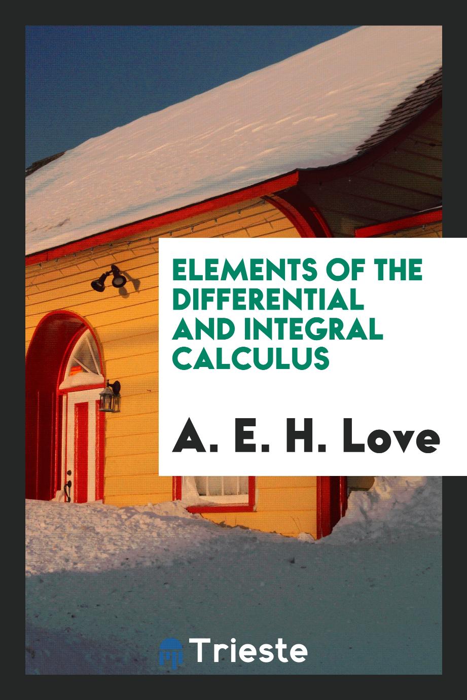 Elements of the differential and integral calculus