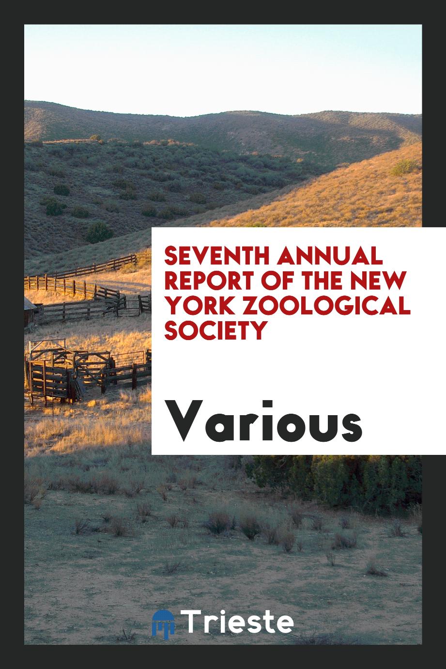 Seventh Annual report of the New York Zoological Society