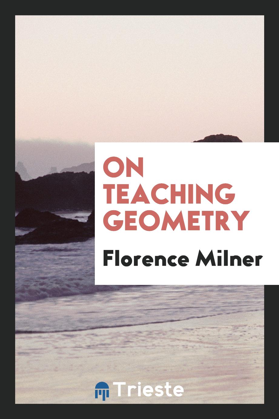 On teaching geometry