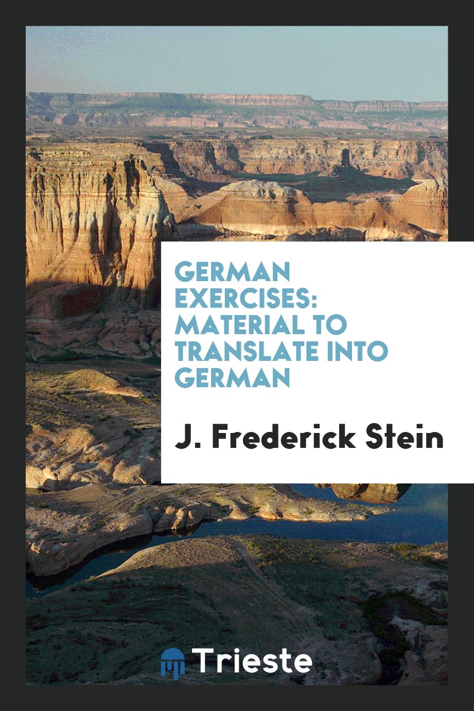 German Exercises: Material to Translate Into German