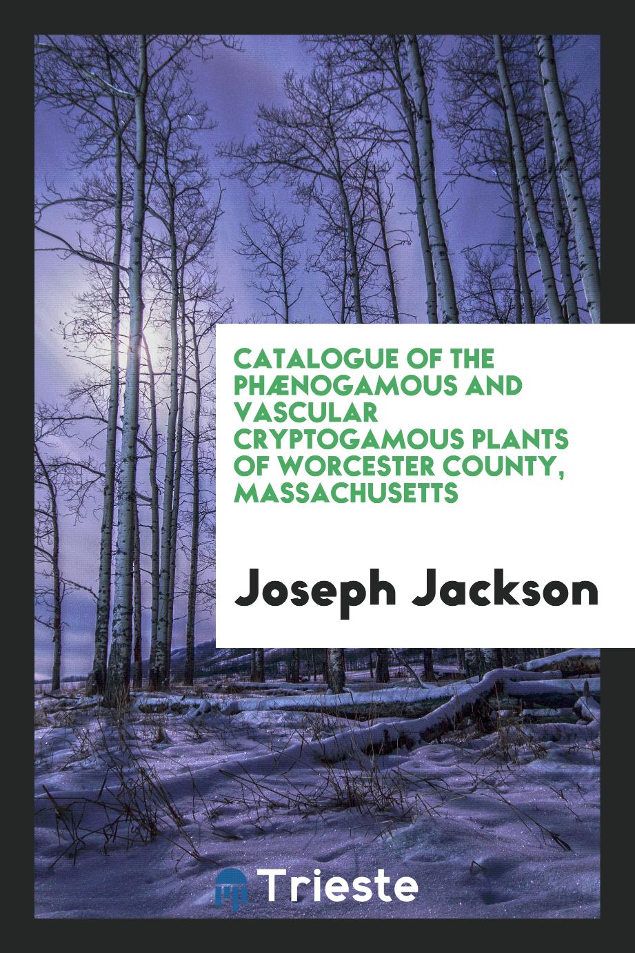 Catalogue of the phænogamous and vascular cryptogamous plants of Worcester County, Massachusetts
