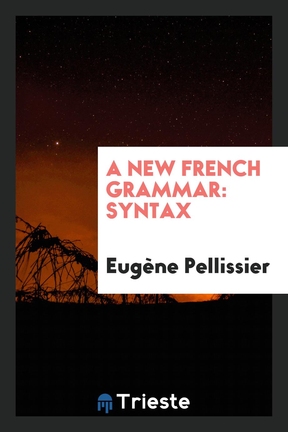 A new French grammar: Syntax