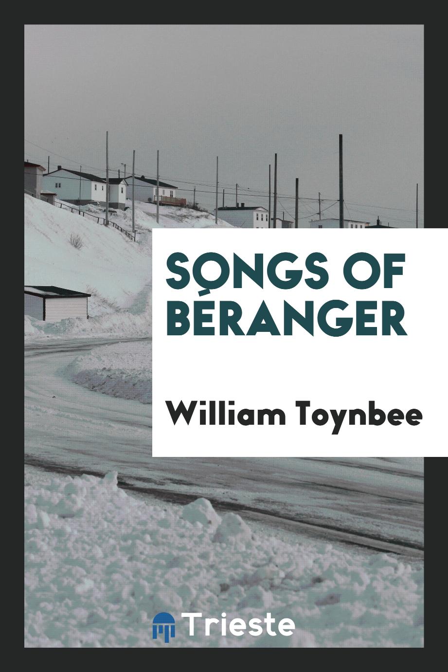 Songs of Béranger