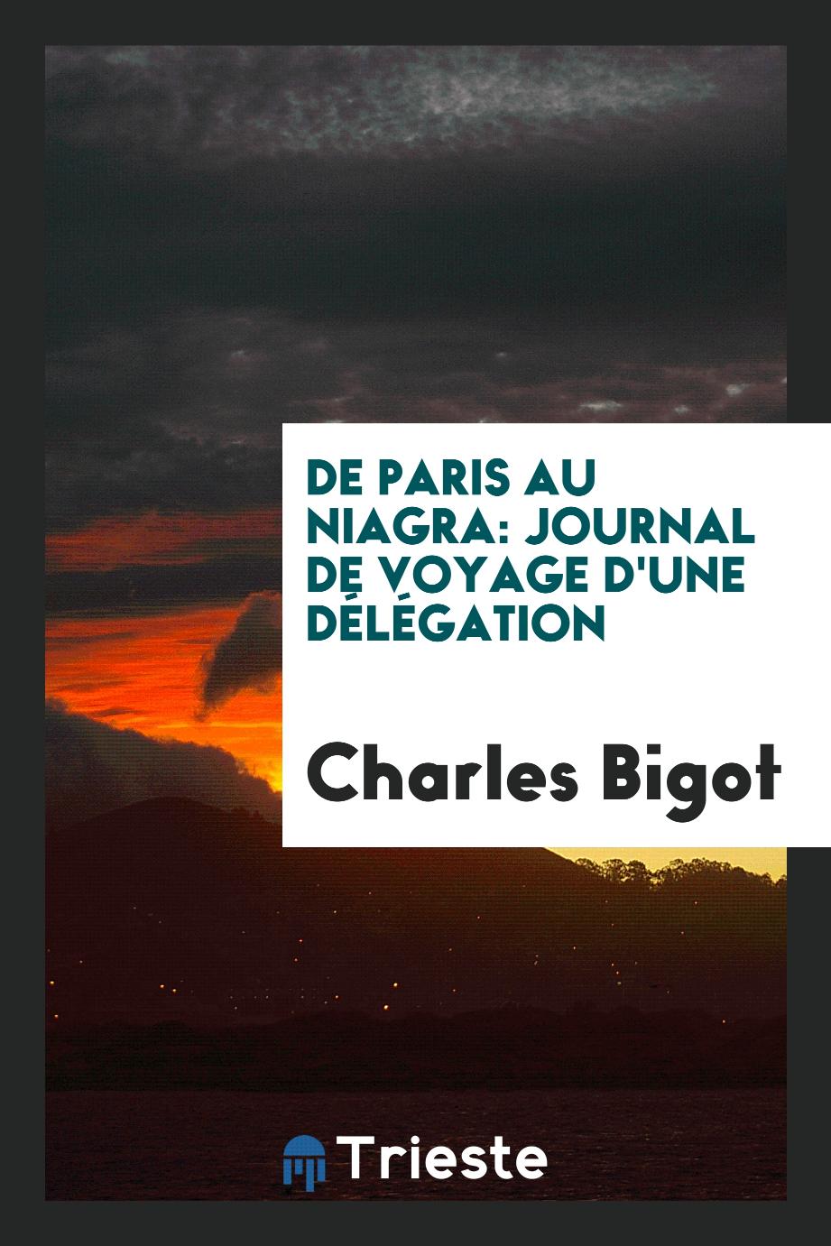 De Paris au Niagra: journal de voyage d'une délégation