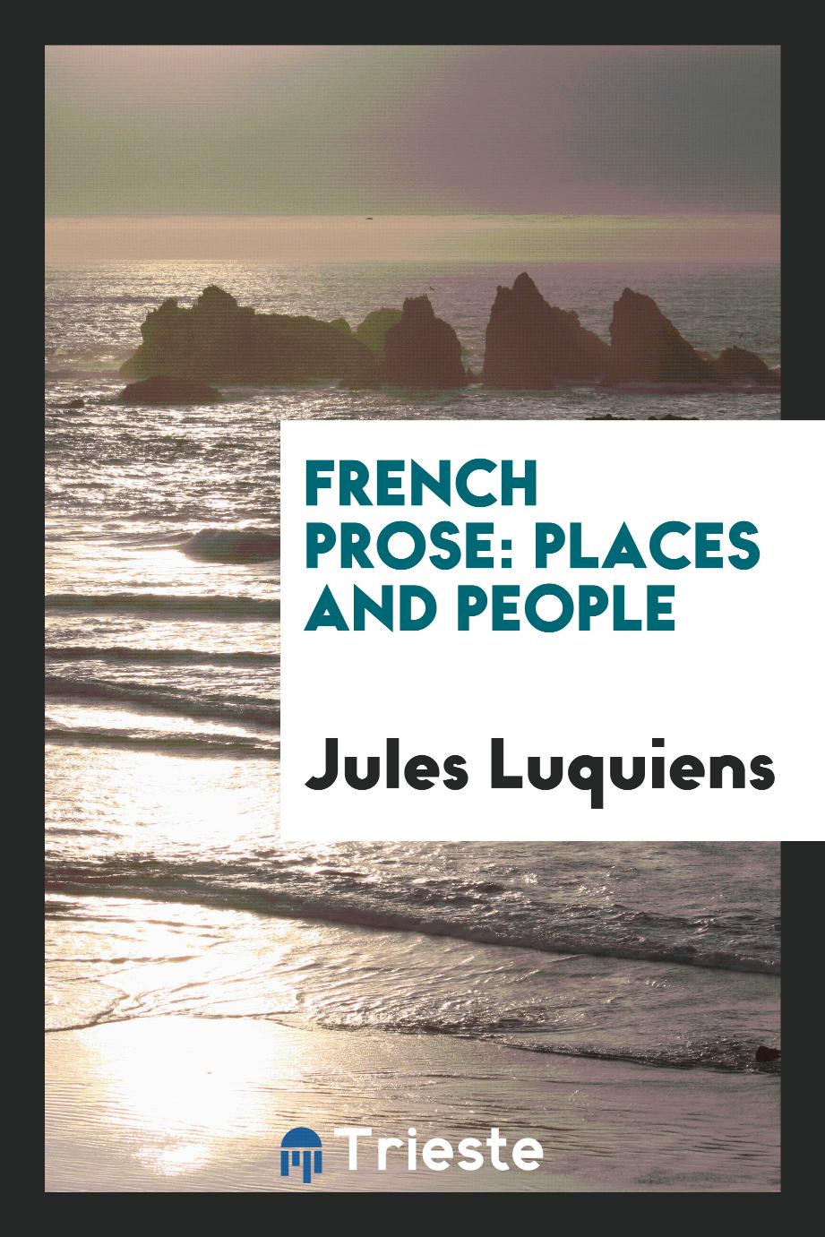 French prose: places and people
