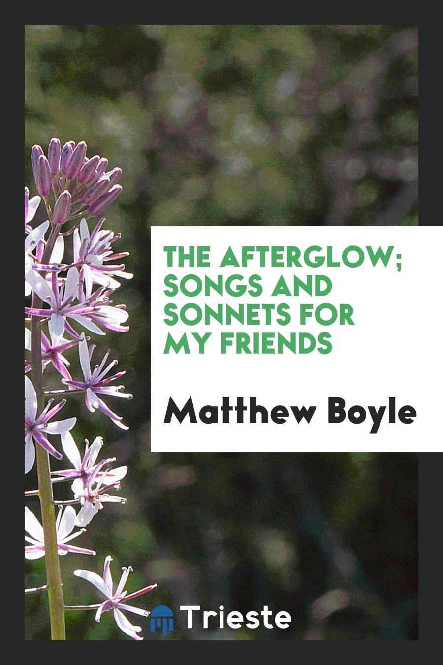 The afterglow; songs and sonnets for my friends