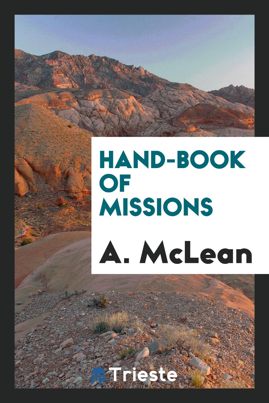 Hand-book of missions