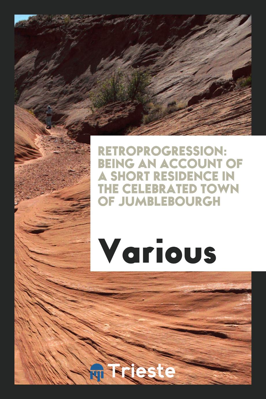 Retroprogression: Being an Account of a Short Residence in the Celebrated town of Jumblebourgh