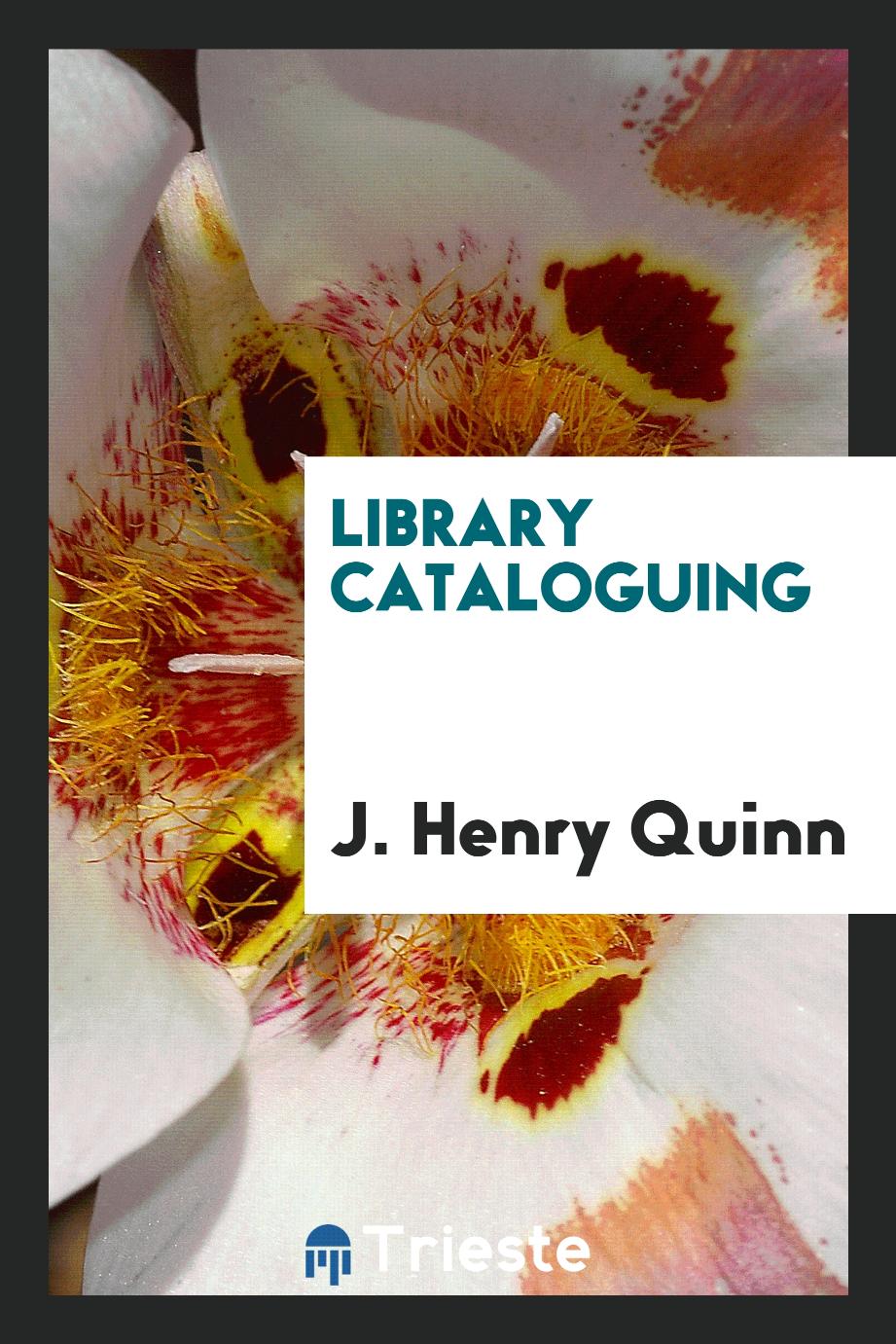 Library cataloguing
