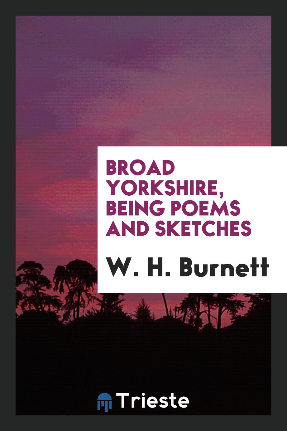Broad Yorkshire, being poems and sketches