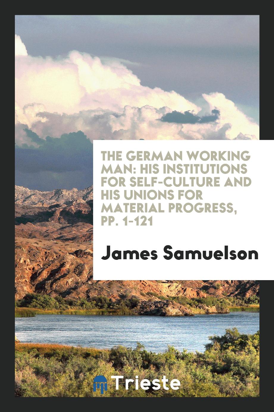 The German Working Man: His Institutions for Self-Culture and His Unions for Material Progress, pp. 1-121