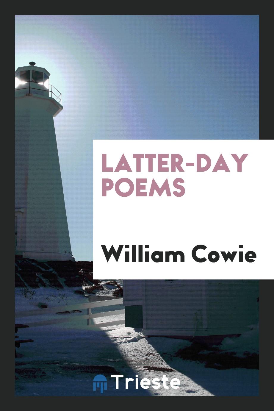 Latter-day poems