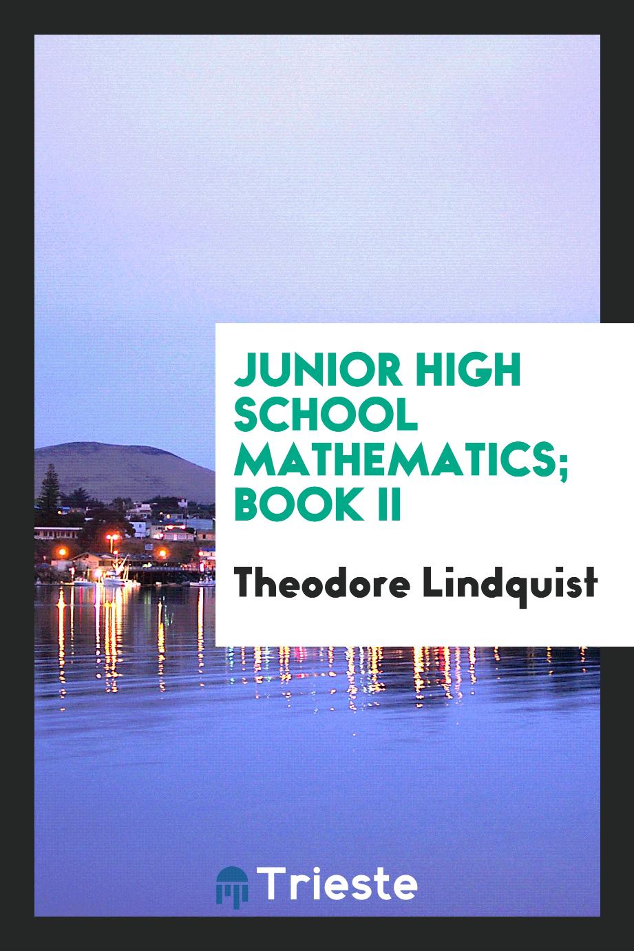 Junior High School Mathematics; Book II