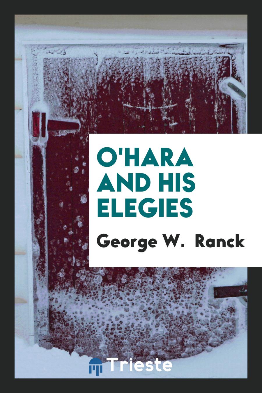 O'Hara and his elegies
