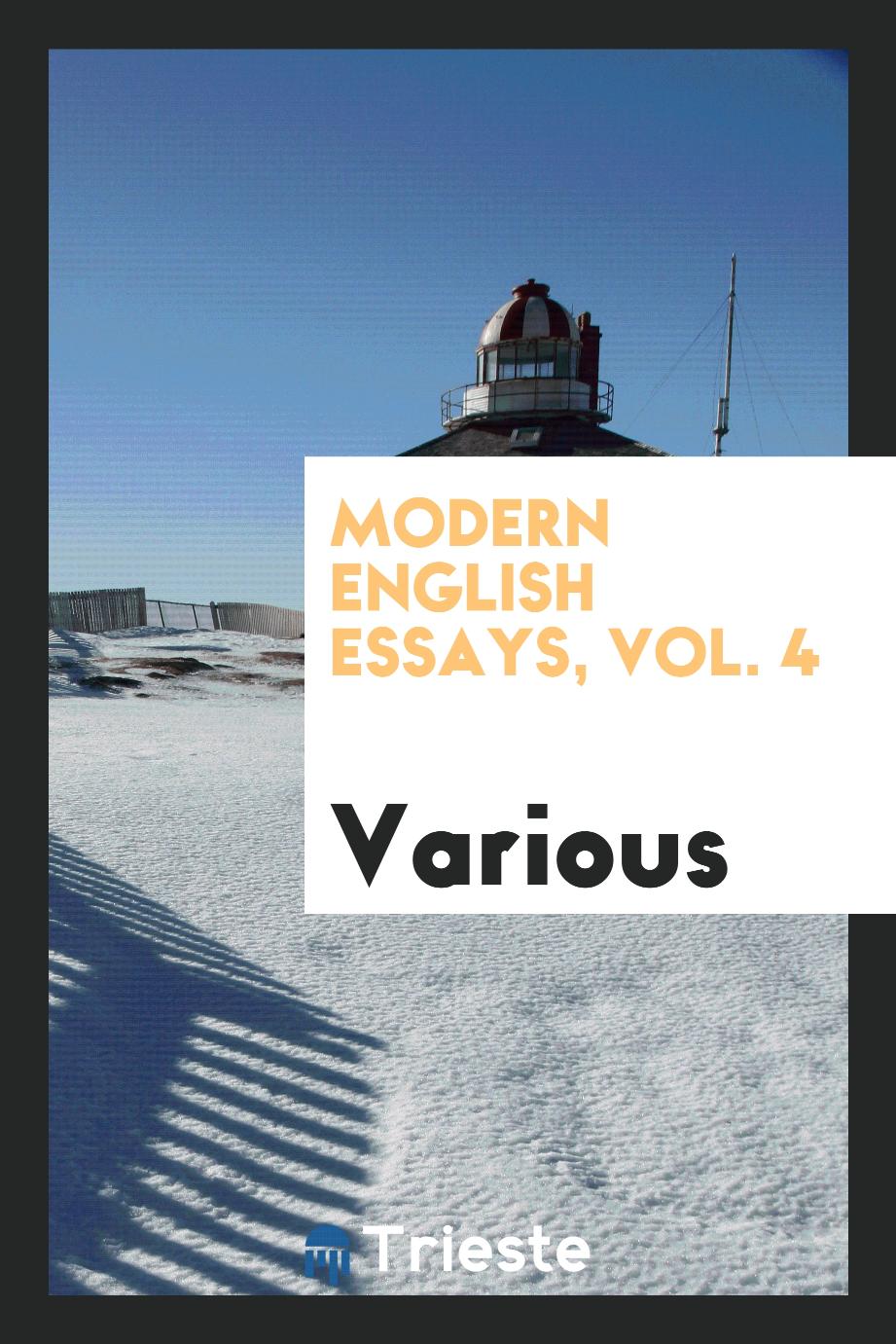 Modern English essays, Vol. 4