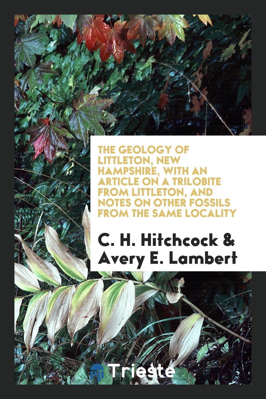 The Geology of Littleton, New Hampshire, with an Article on a Trilobite from Littleton, and Notes on Other Fossils from the Same Locality