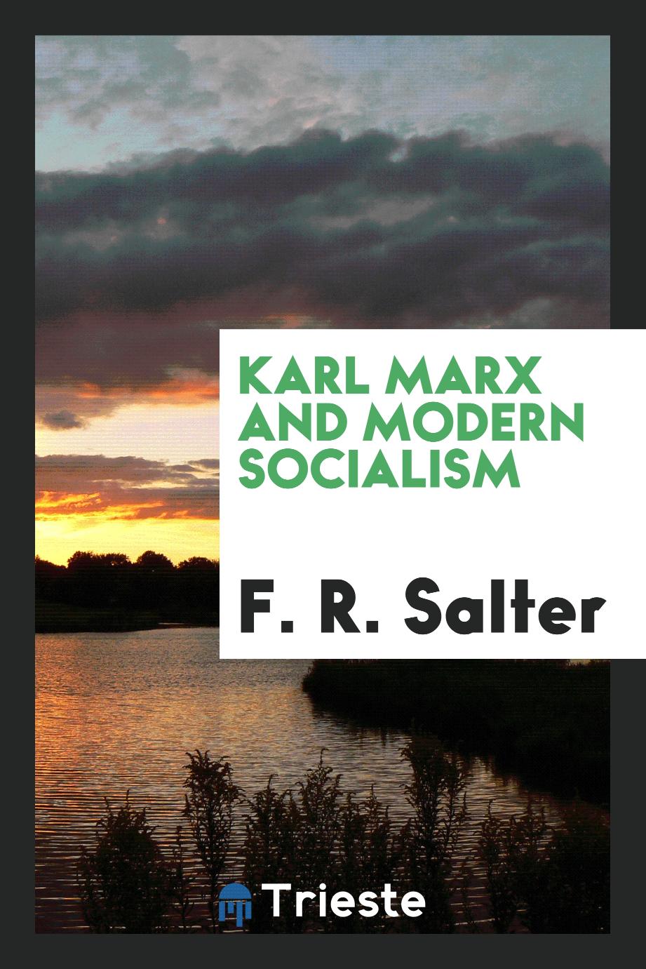 Karl Marx and modern socialism