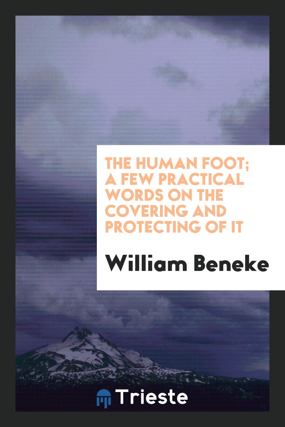 The Human foot; A Few Practical Words on the Covering and Protecting of it