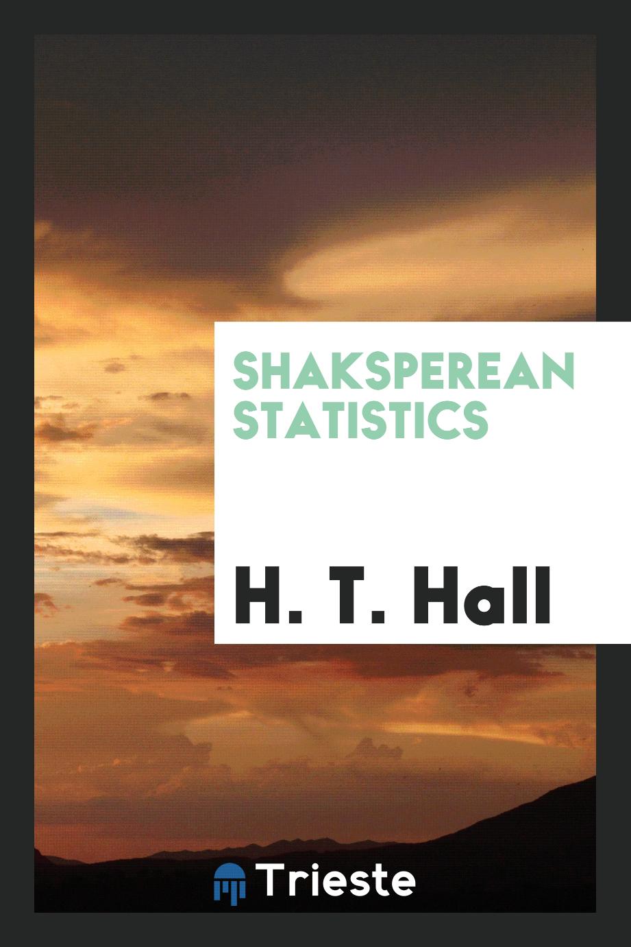 Shaksperean statistics