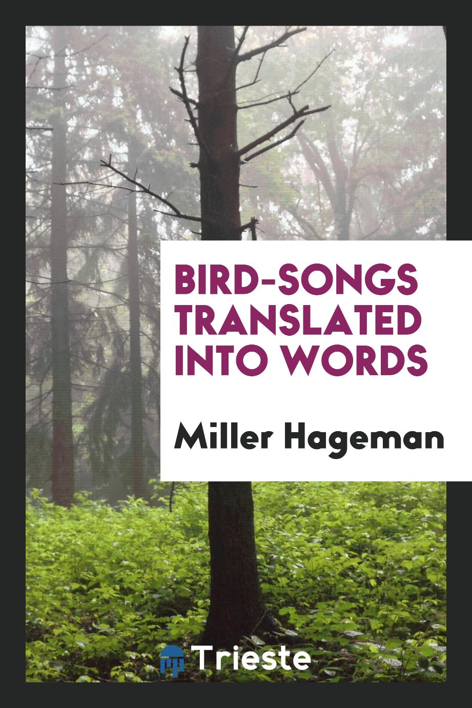 Bird-Songs Translated into Words