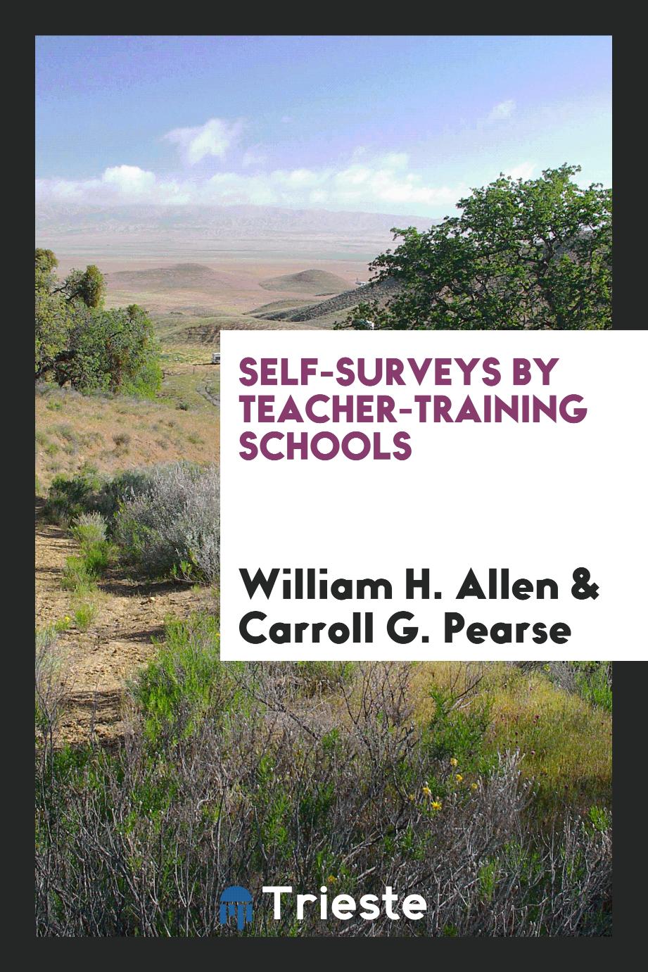 Self-surveys by teacher-training schools