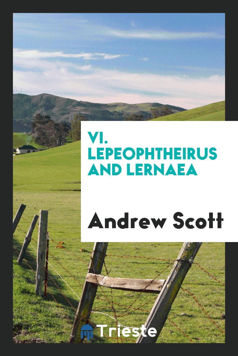 VI. Lepeophtheirus and Lernaea