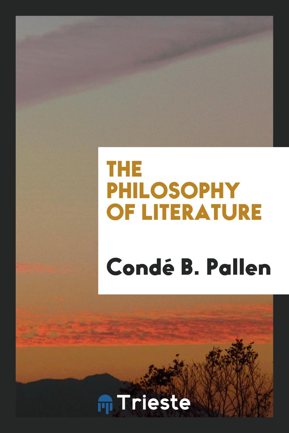 The philosophy of literature