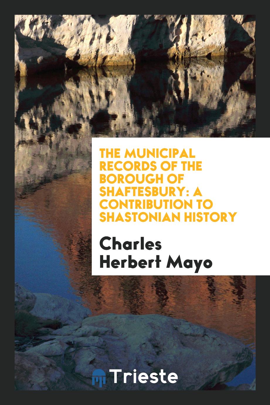 The Municipal Records of the Borough of Shaftesbury: A Contribution to Shastonian History