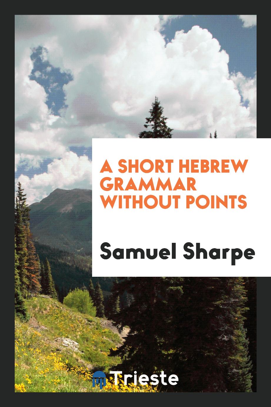 A Short Hebrew Grammar Without Points