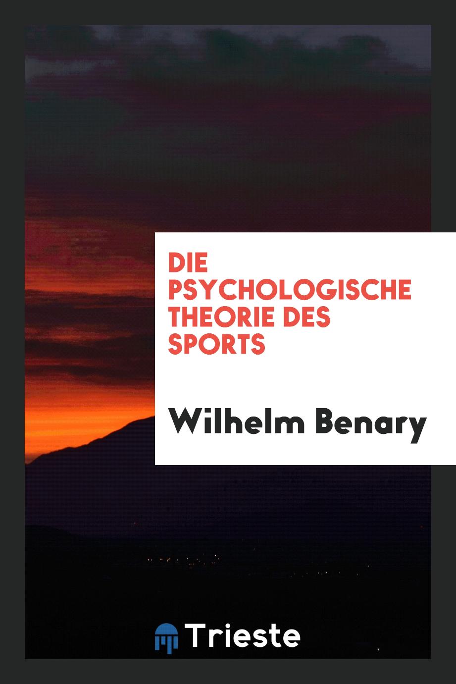 Die psychologische Theorie des Sports