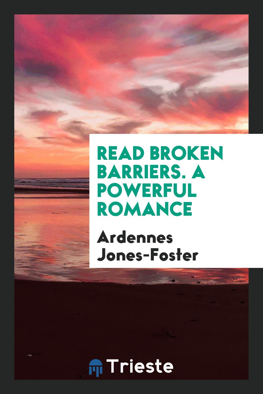 Read Broken Barriers. A Powerful Romance