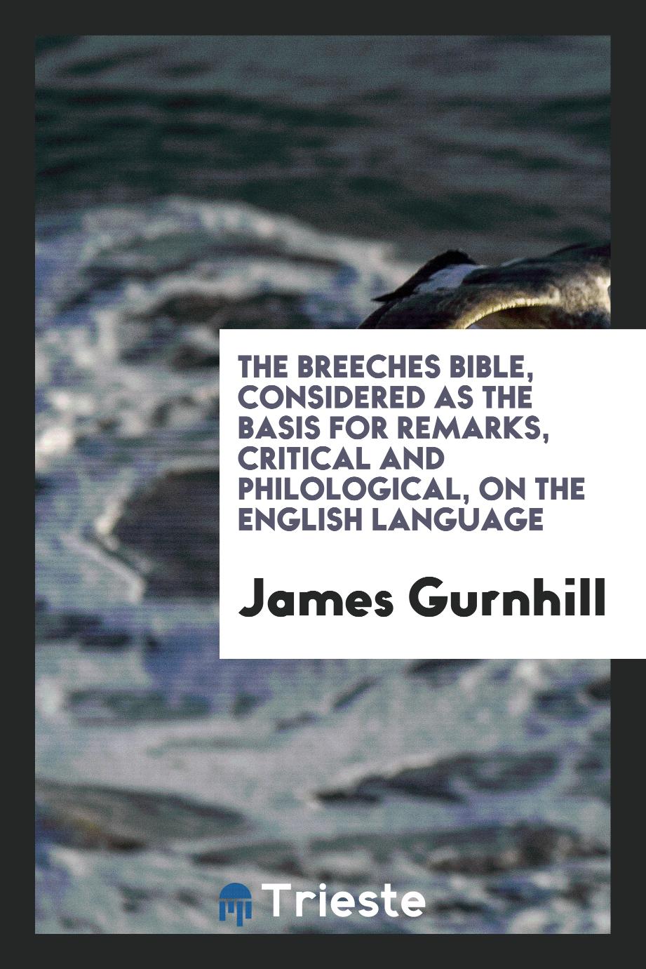 The Breeches Bible, considered as the basis for remarks, critical and philological, on the English language
