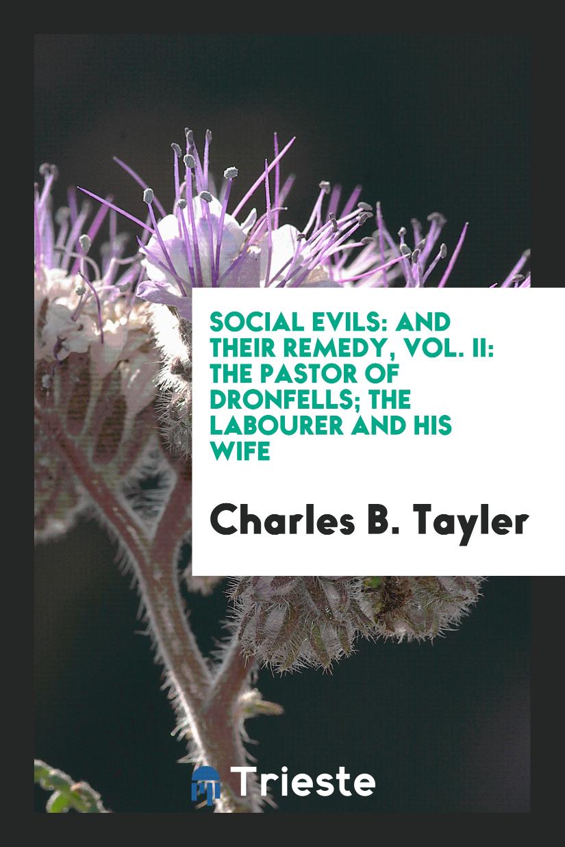 Social Evils: And Their Remedy, Vol. II: The Pastor of Dronfells; The Labourer and His Wife