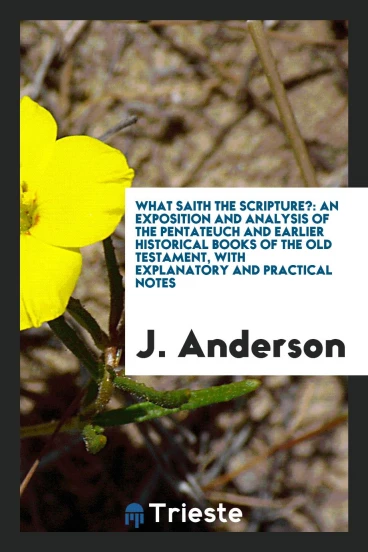 What saith the Scripture?: An exposition and analysis of the Pentateuch and earlier historical books of the Old Testament, with explanatory and practical notes