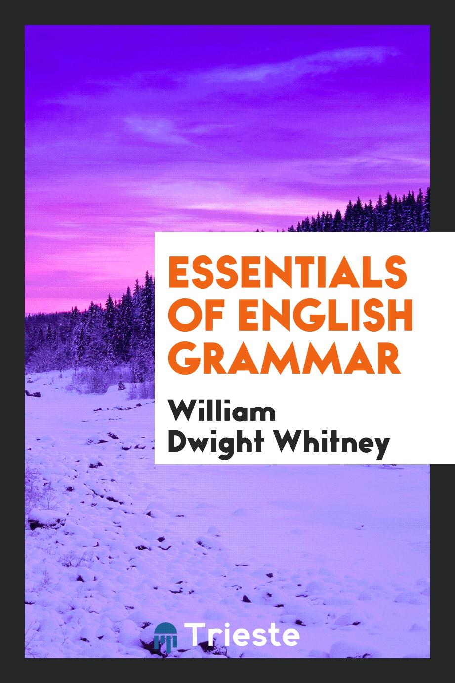 Essentials of English grammar